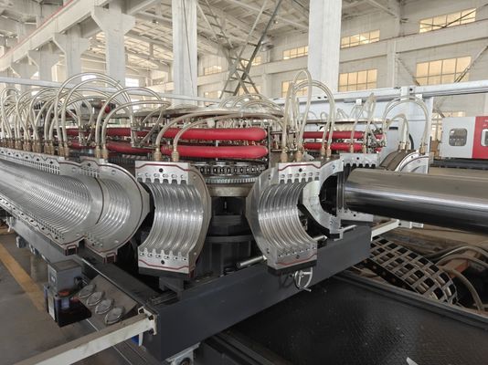 Double Wall Corrugated Pipe Extrusion Line with Siemens PLC