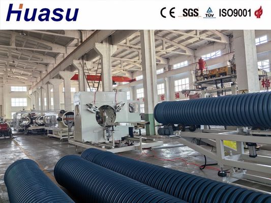 DWC Pipe Extrusion Line with 32-1600mm Pipe Diameter 60-2000kg/h Capacity and 0.5-5m/min Production Speed