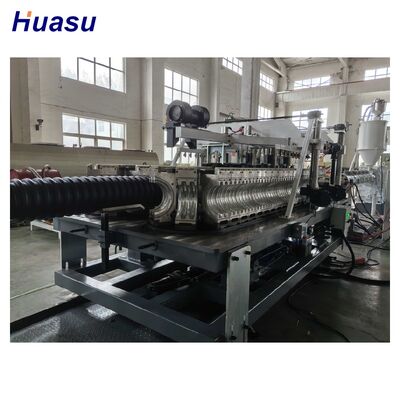 Water Supply HDPE Pipe Extrusion Line Air Cooling And Water Cooling Making Plastic Corrugated Pipe Products Long Lasting