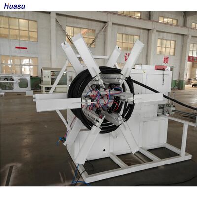 Single Wall Corrugated Pipe Extrusion Line with PLC Control System and Schneider/Siemens Electric Components Featuring Barrel Nitriding Depth 0.4 to 0.7 Mm