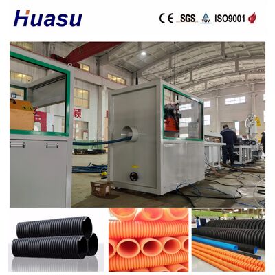 Full Automatic Single Wall Corrugated Pipe Extrusion Line with 32-1600mm Range and Water Cooling System