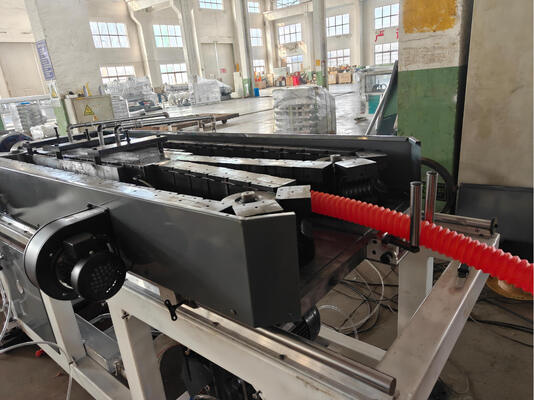 High Output Double Wall Corrugated Pipe Extrusion Line with Siemens Electrical Parts and Pressure Water Cooling for PP PE PVC