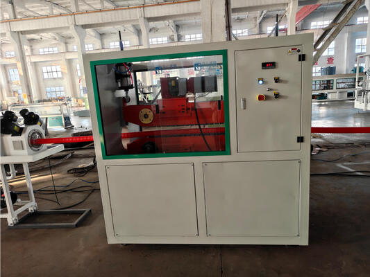 Siemens Main Motor Single Wall Corrugated Pipe Extrusion Line with PLC Control System and Water Cooling
