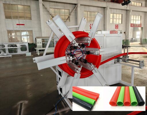 Single Wall Corrugated Pipe Extrusion Line with Deep Screw Channel Structure and Siemens Motor for High-Accuracy Production