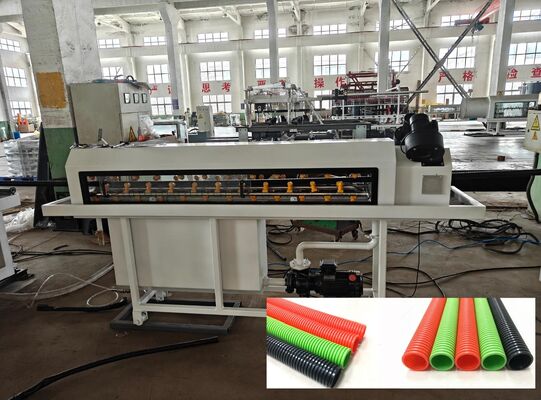 Single Wall Corrugated Pipe Extrusion Line with 38CrMoAlA Barrel Material PLC Remote Control for HDPE Suitable Materials