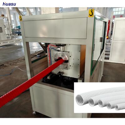 Customized Single Wall Corrugated Pipe Extrusion Line Featuring Siemens Inverter and PLC Control Remote Control for Output