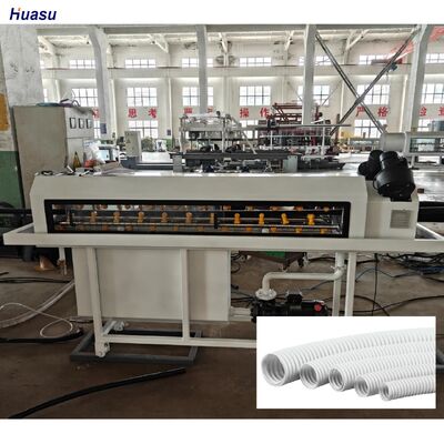 Water Cooling Single Wall Corrugated Pipe Extrusion Line with One Feed and 1 Set Corrugator Ensuring Stable Production Process