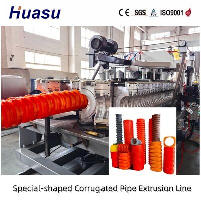 Custom Shape Plastic Corrugated Drain Pipe Engineering Buried Plastic Pipeline