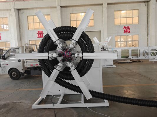Double Wall Corrugated Pipe DWC Pipe Extrusion Line Equipped Single Screw Extruder Plastic Pipe Extrusion Line Solutions